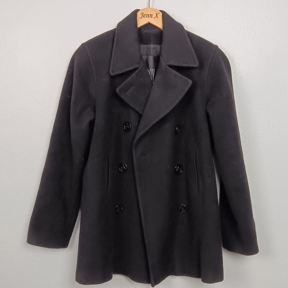 J. Percy Women's Gray Size 8 Button-Down Wool Coat